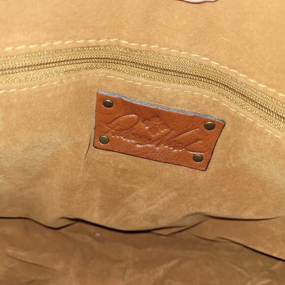 Patricia Nash Bag Womens Rosolini Tooled Leather Saddle Natural Style P472203 - Picture 11 of 16